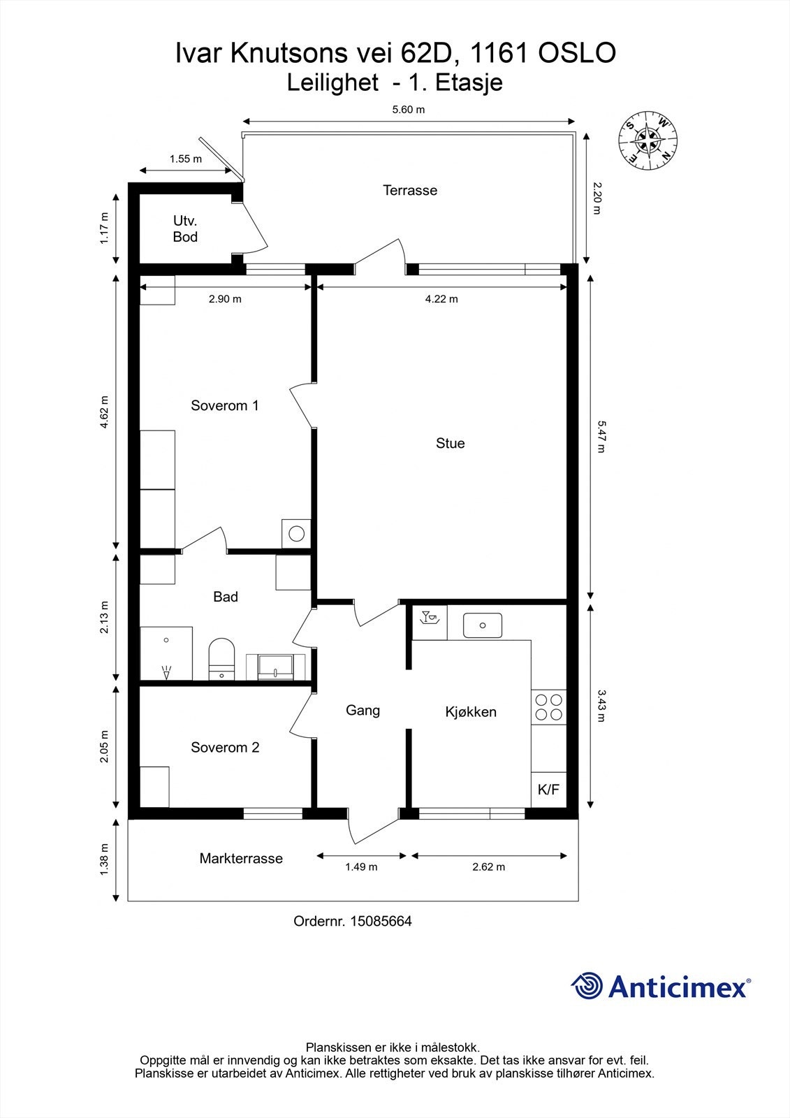 Plantegning Galleribilde