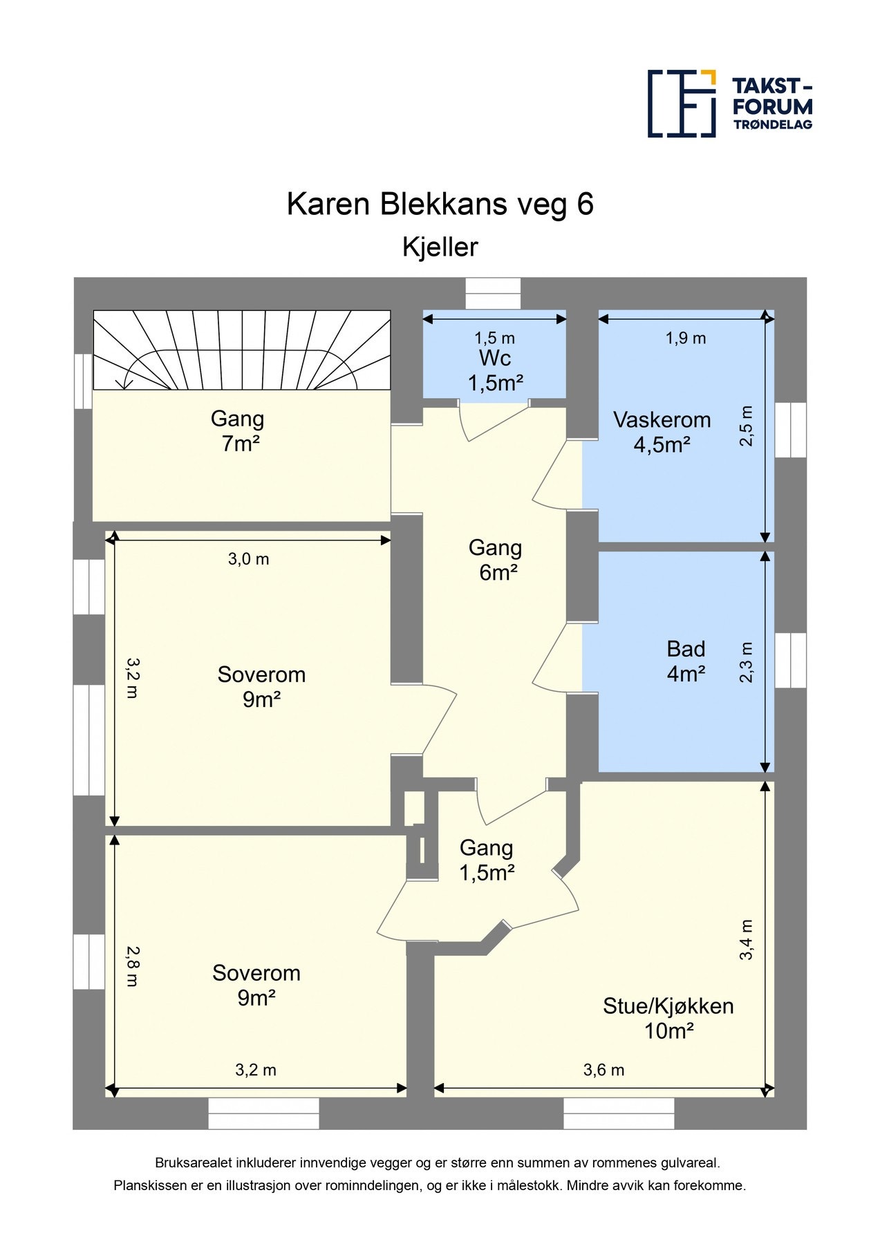 Plantegning - Kjeller. Galleribilde