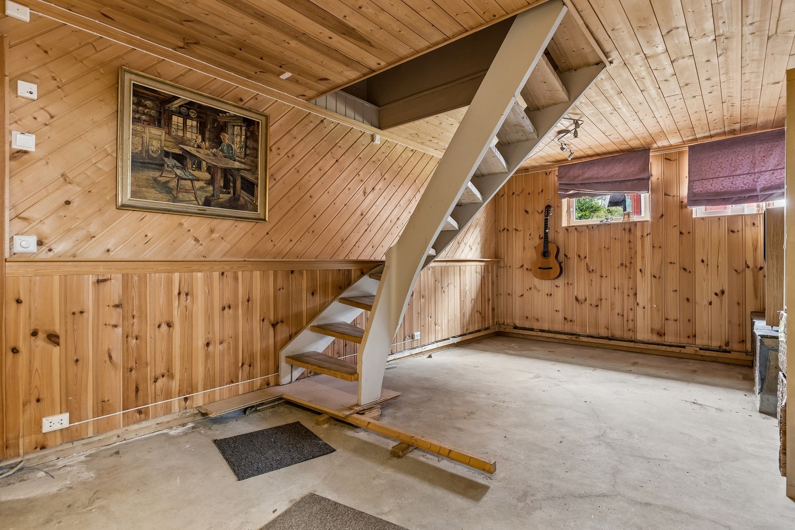 Rom i kjeller byr på bruksmuligheter. Galleribilde