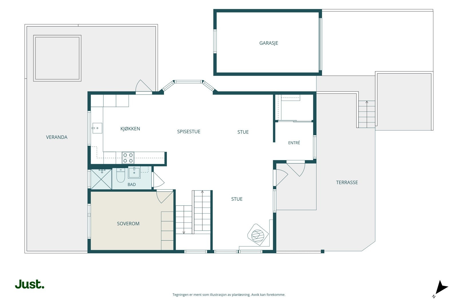Planskisse hovedplan.