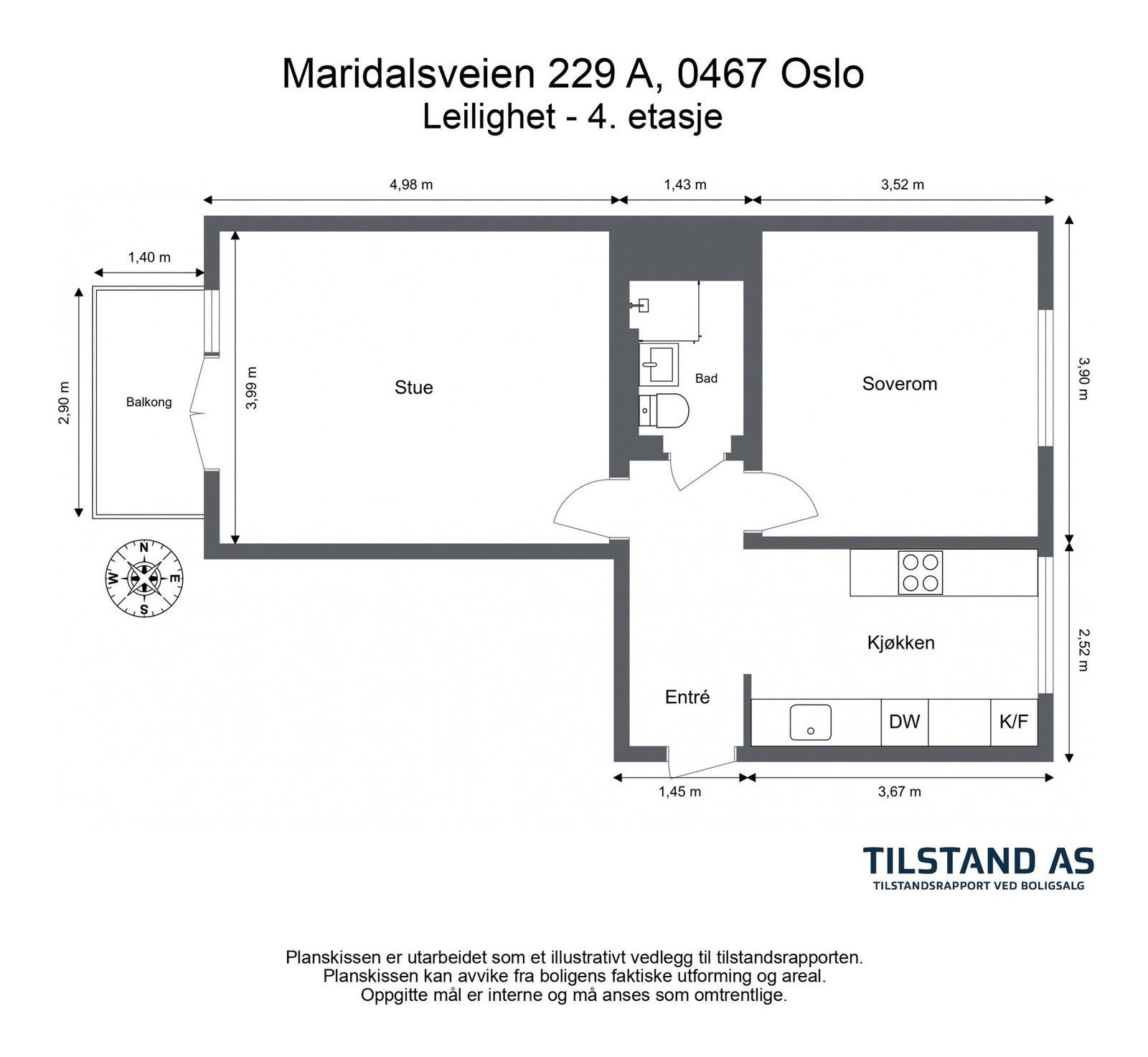 Før vi beveger oss videre ser vi på planskissen slik at du får orientert deg litt. I tillegg til innvendige arealer, disponerer boligen en kjellerbod på 3 kvm og en loftsbod på 2 kvm. Galleribilde