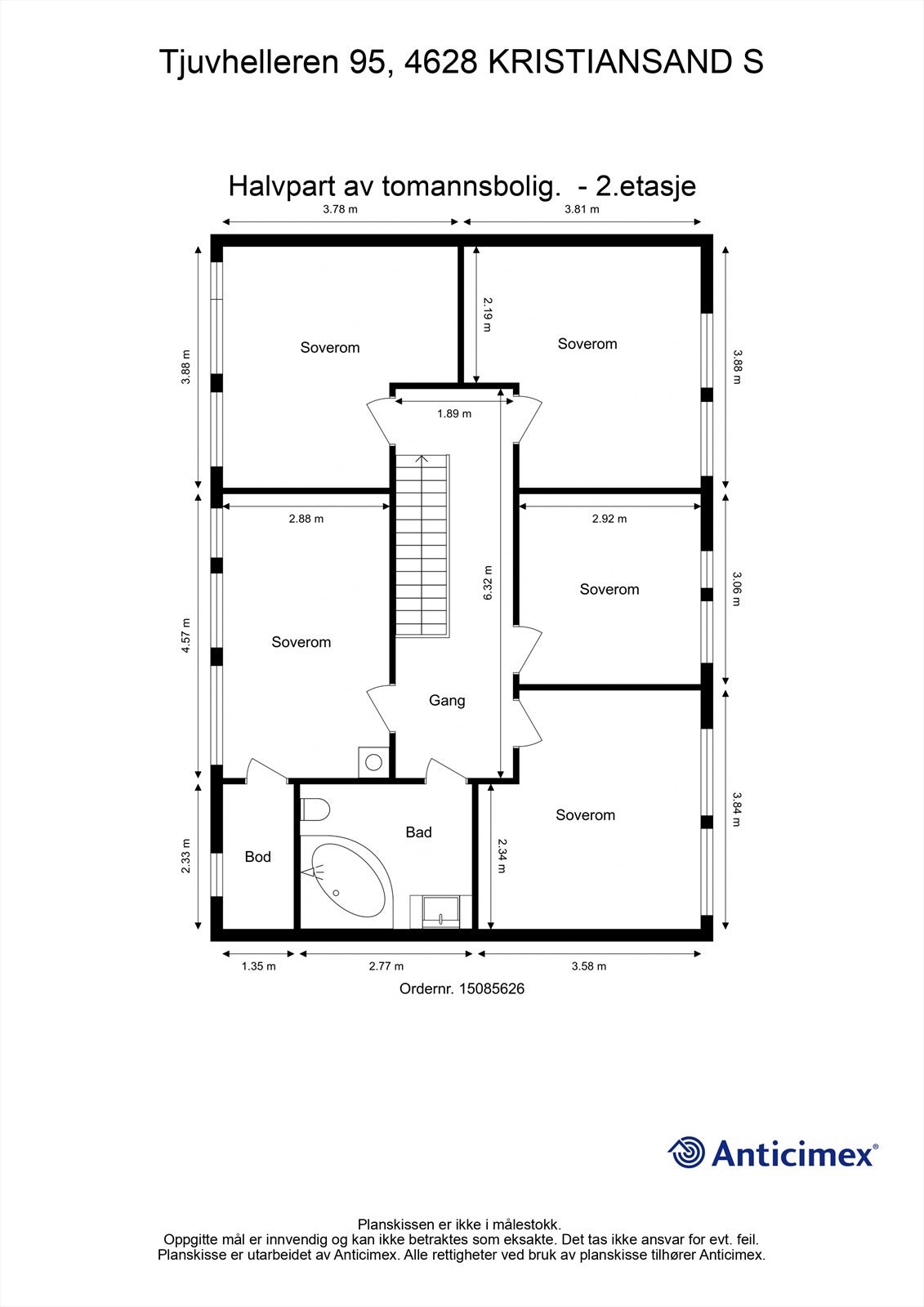 Plantegning - 2.etasje Galleribilde