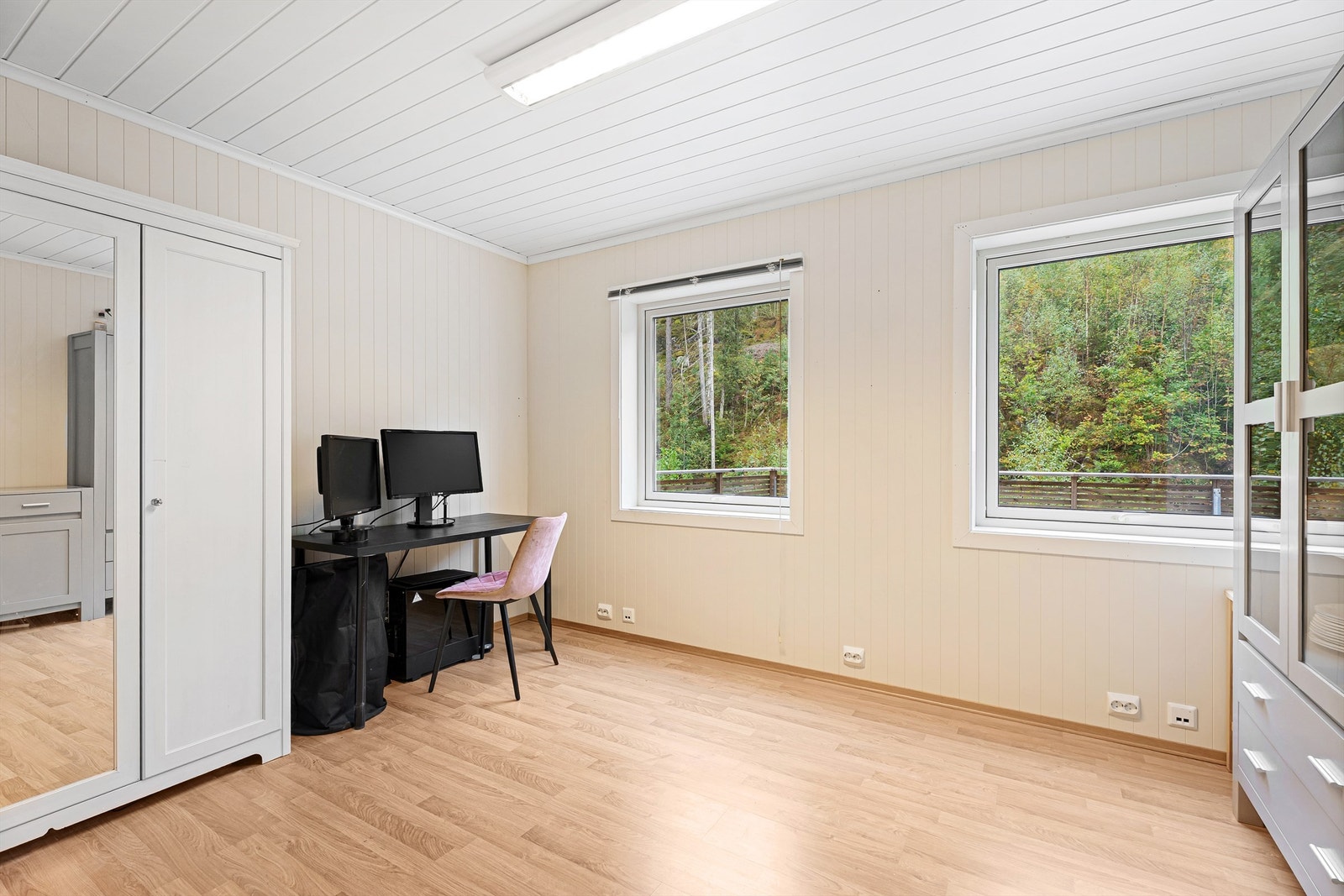 Rommet har godt med dagslys og kan innredes etter behov. Galleribilde