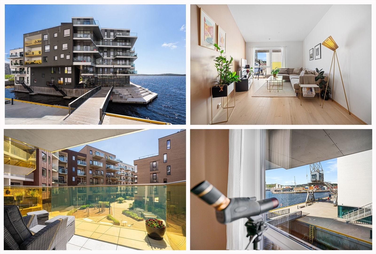 Leiligheten har en attraktiv beliggenhet i moderne og populære Kanalbyen, et av Kristiansands mest etterspurte boligområder. Leiligheten ligger i 2. etg. Galleribilde