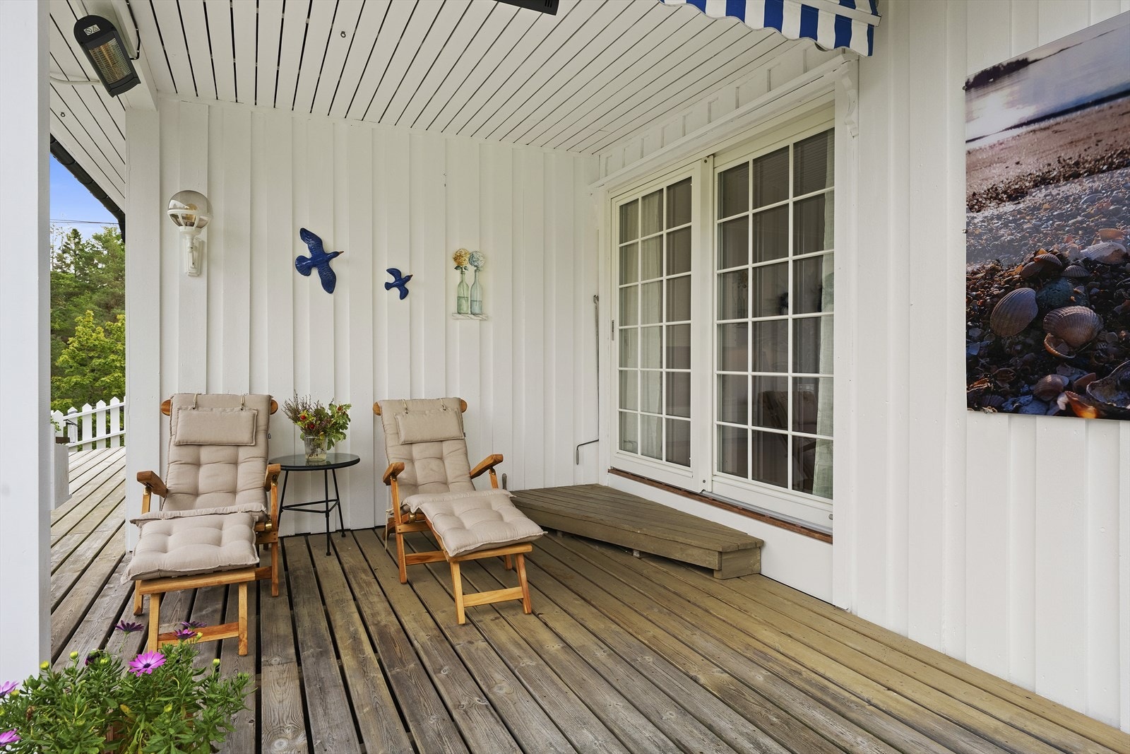Terrasse med utgang fra stue Galleribilde