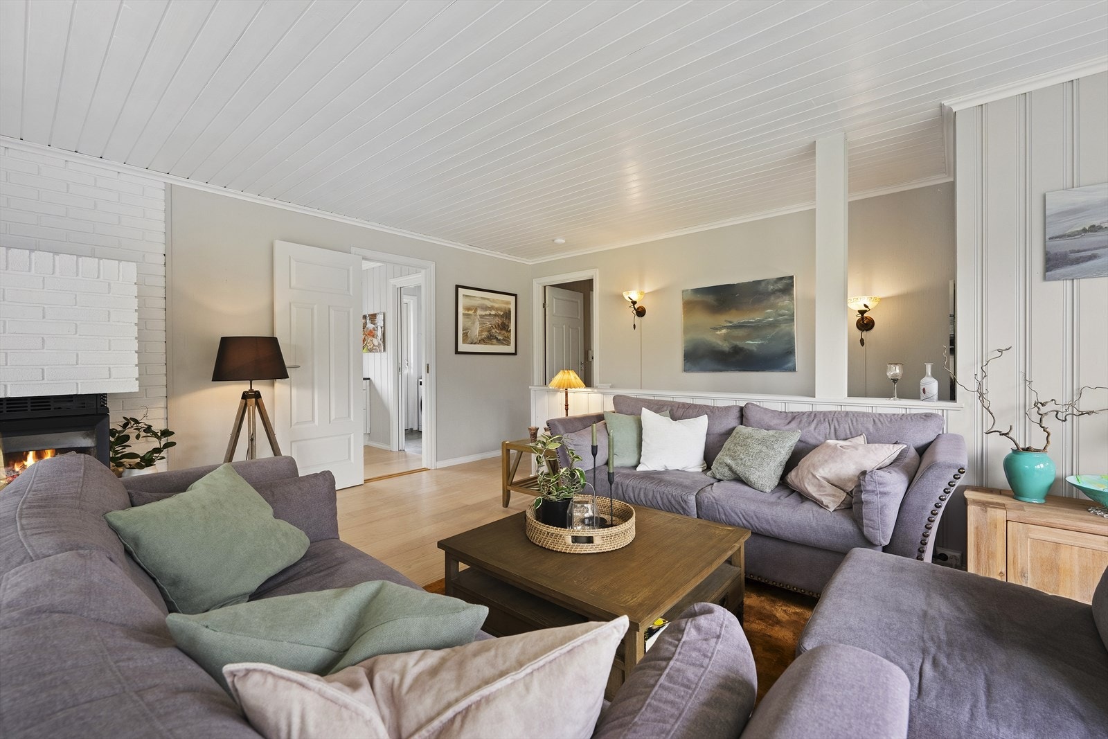 Fra stue er det utgang til terrasse via skyvedør Galleribilde