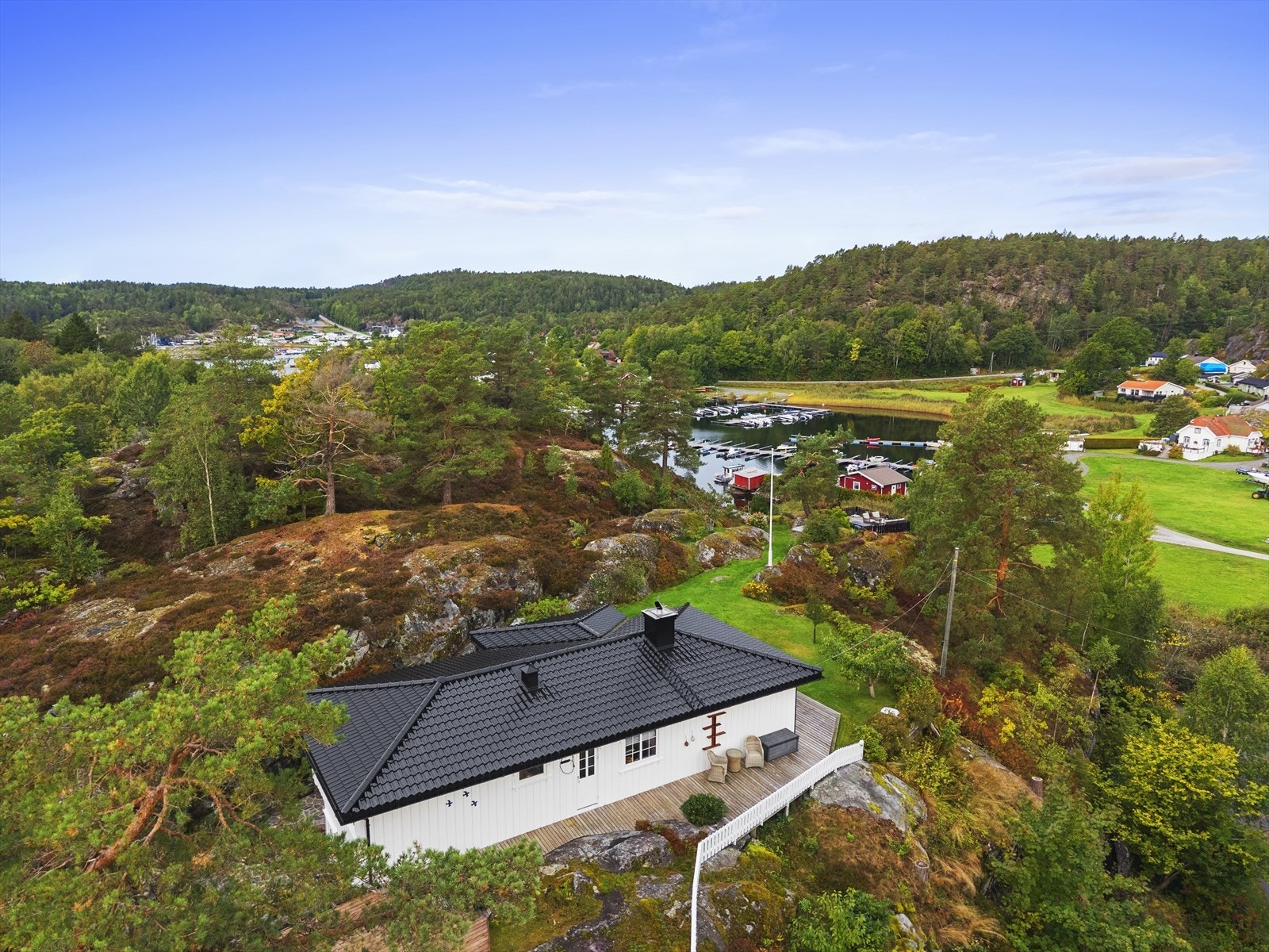 Gangavstand til sjø- og bademuligheter Galleribilde