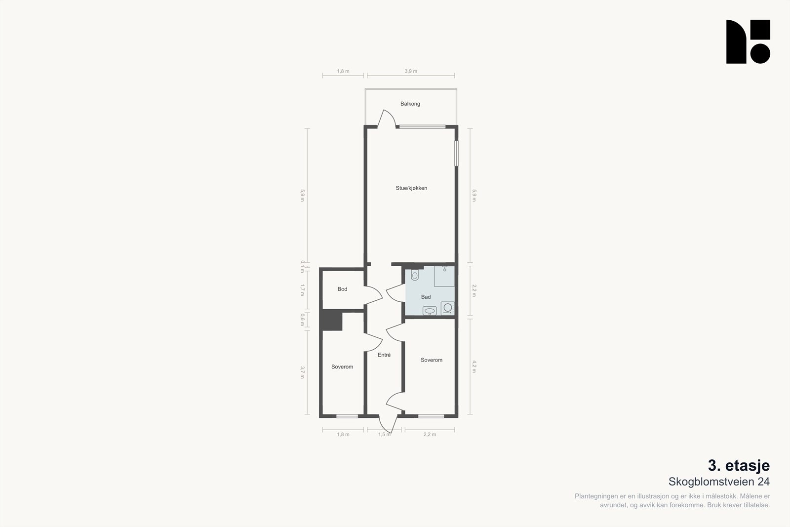Plantegning Galleribilde