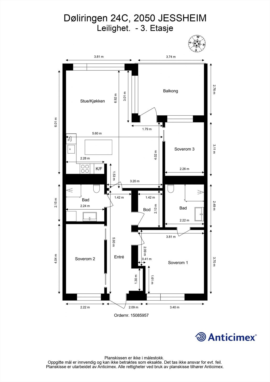 Plantegning Galleribilde