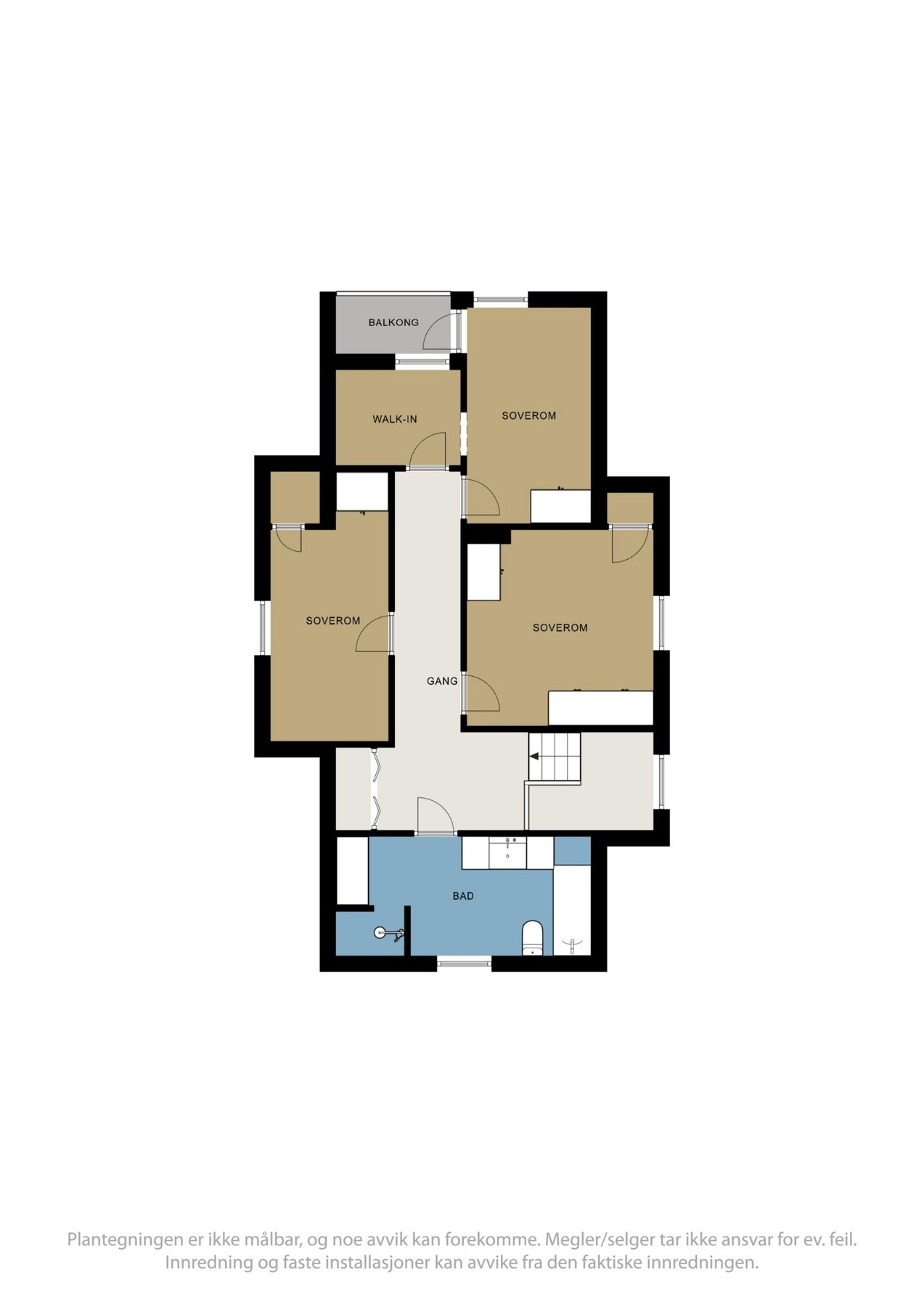 Plantegning loft Galleribilde