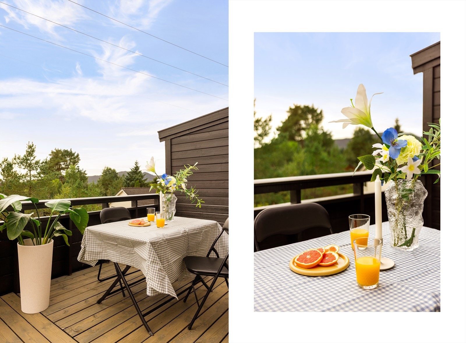- Herlig veranda som måler 16 m², der du kan nyte fine sommerdager - Galleribilde