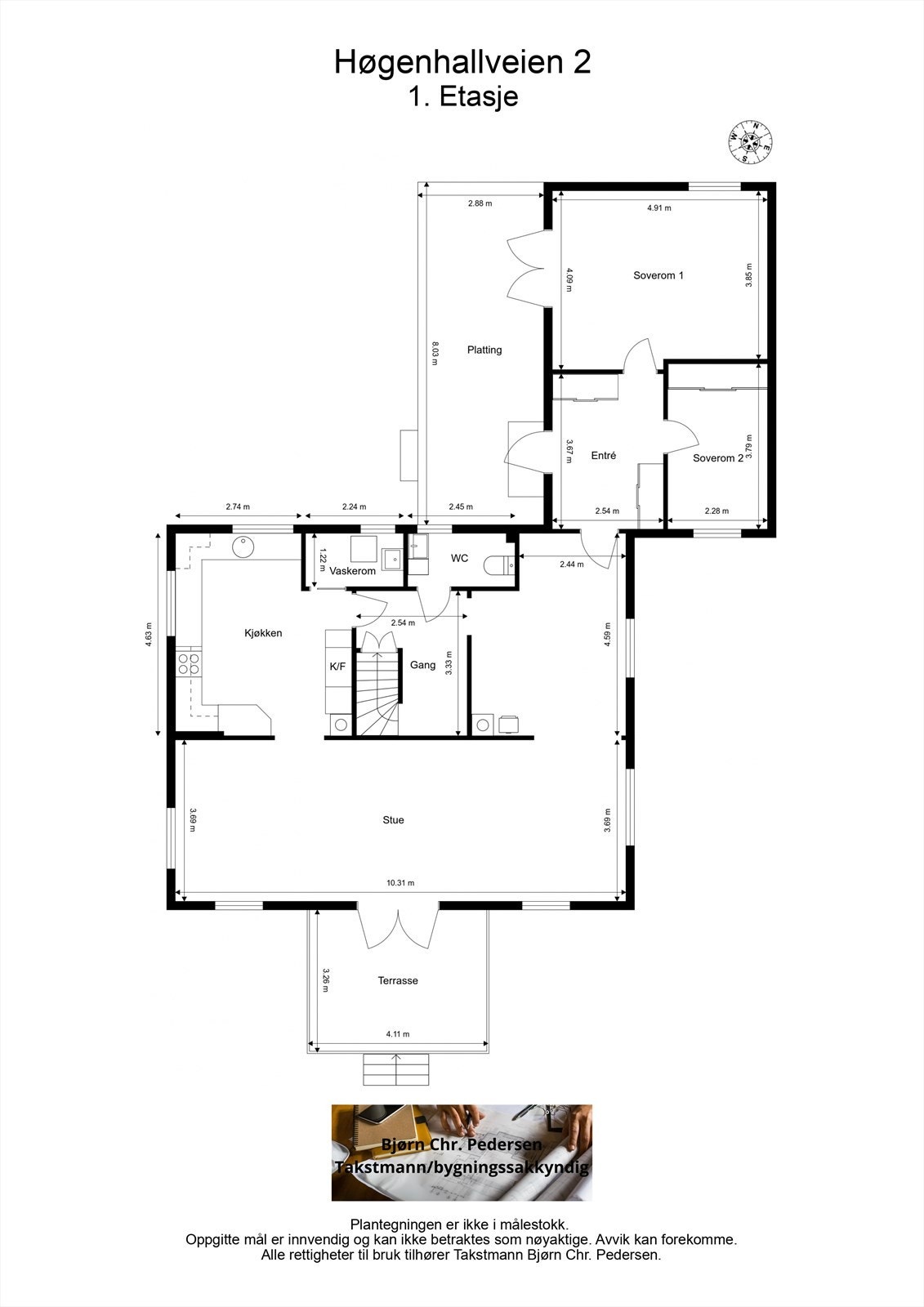 Plantegning hovedplan i 1.etg Galleribilde