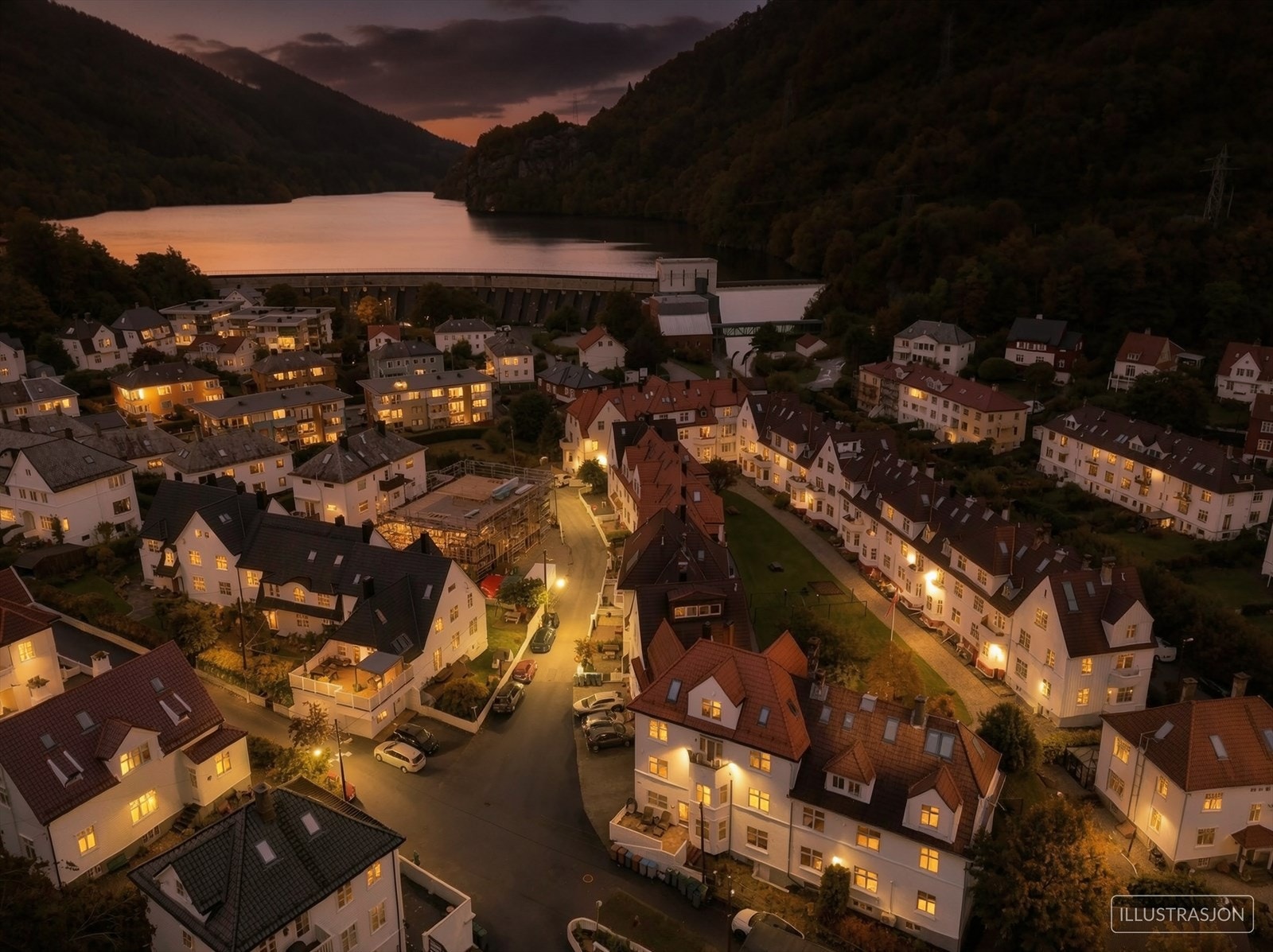 Her bor du attraktivt til med gangavstand til både Haukeland og Bergen sentrum. Et etablert og sjarmerende nabolag preget av eldre Bergenshus og velholdt bebyggelse Galleribilde