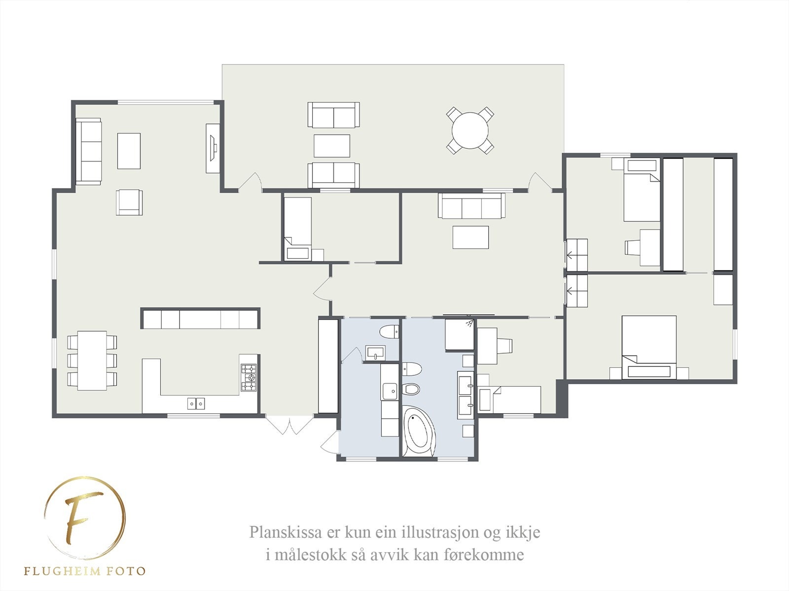 Planteikning Galleribilde