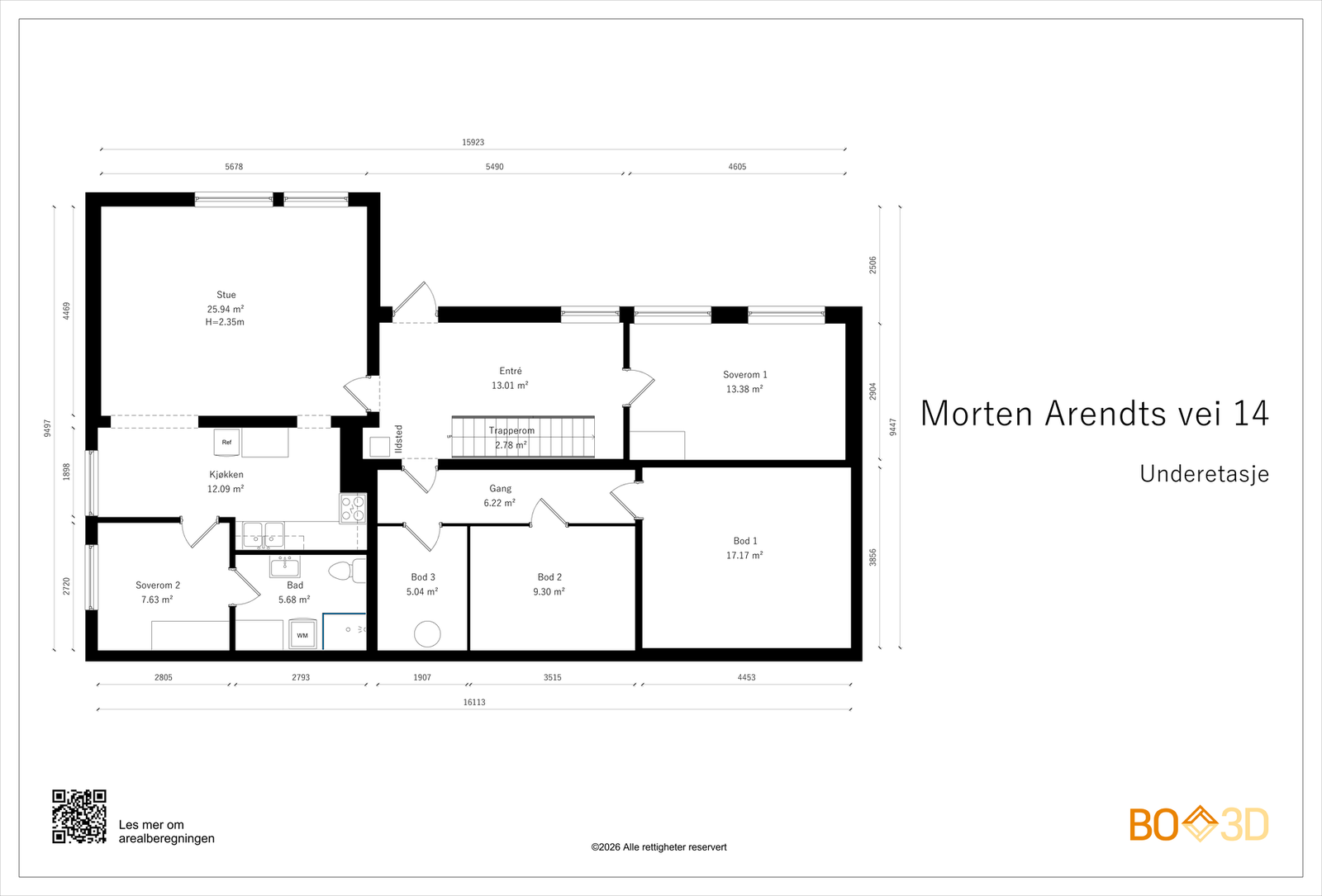 Plantegning - U.etasje Galleribilde