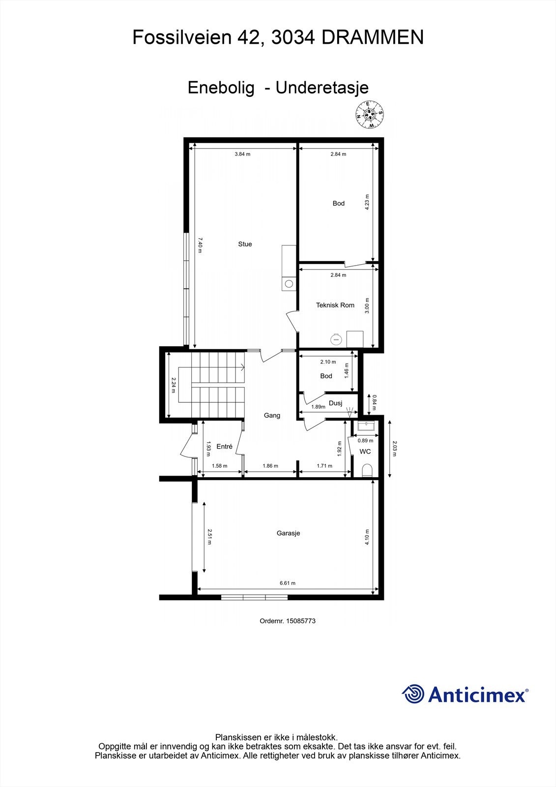 Plantegning - Underetasje Galleribilde