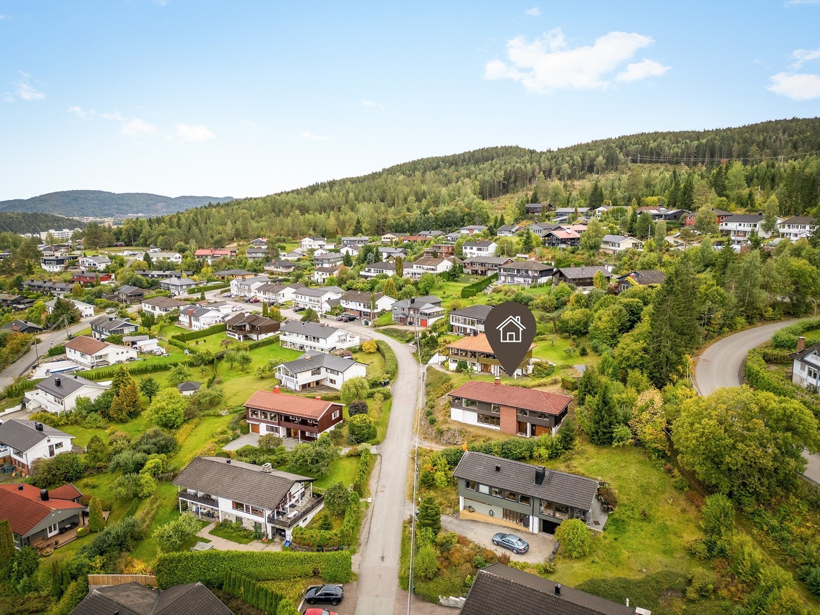 Boligen har en attraktiv samt rolig beliggenhet på Galterud. Foto: Stine Prøitz Jørgensen. Galleribilde