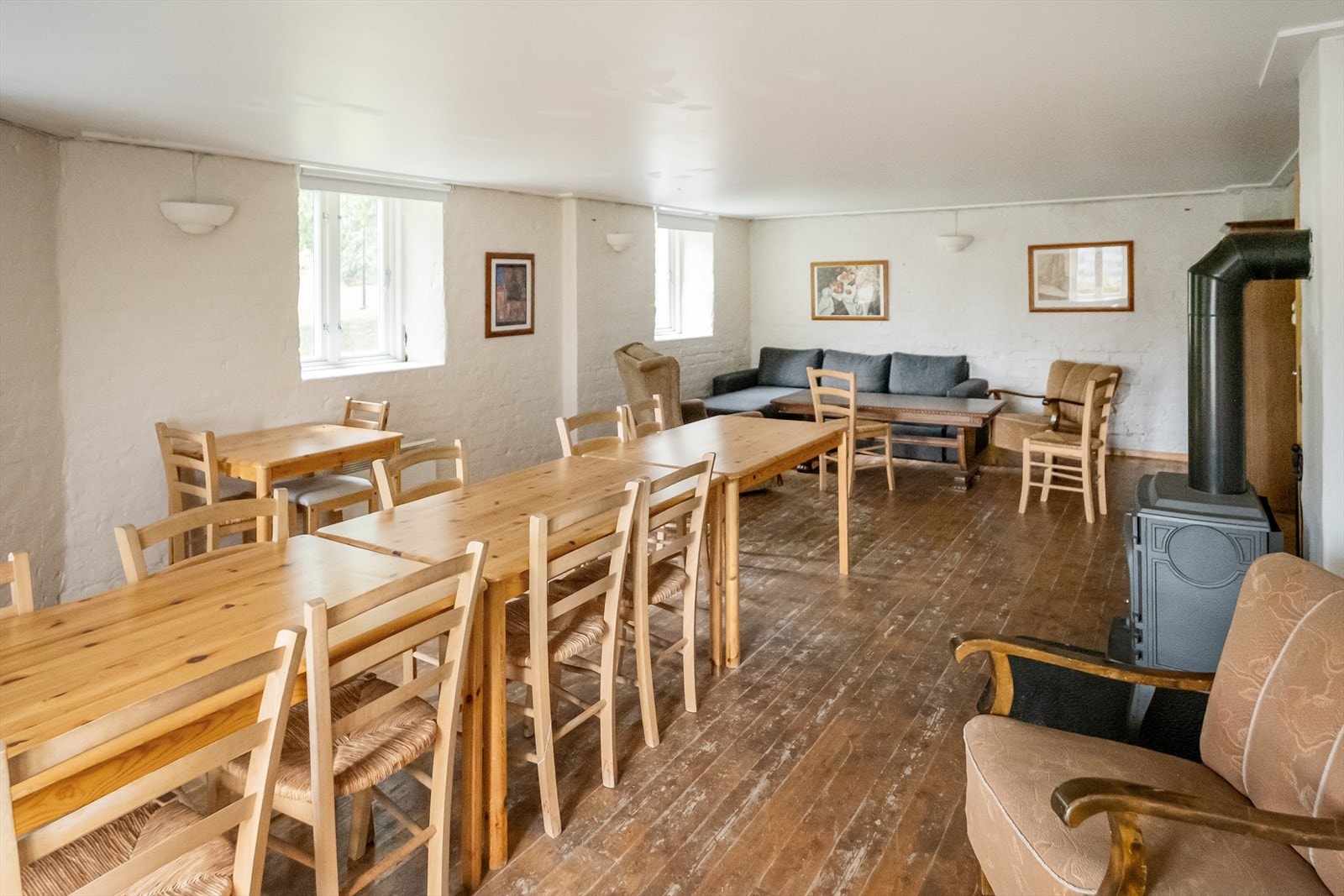 Borettslaget har et fellesrom som beboerne kan bruke. Galleribilde