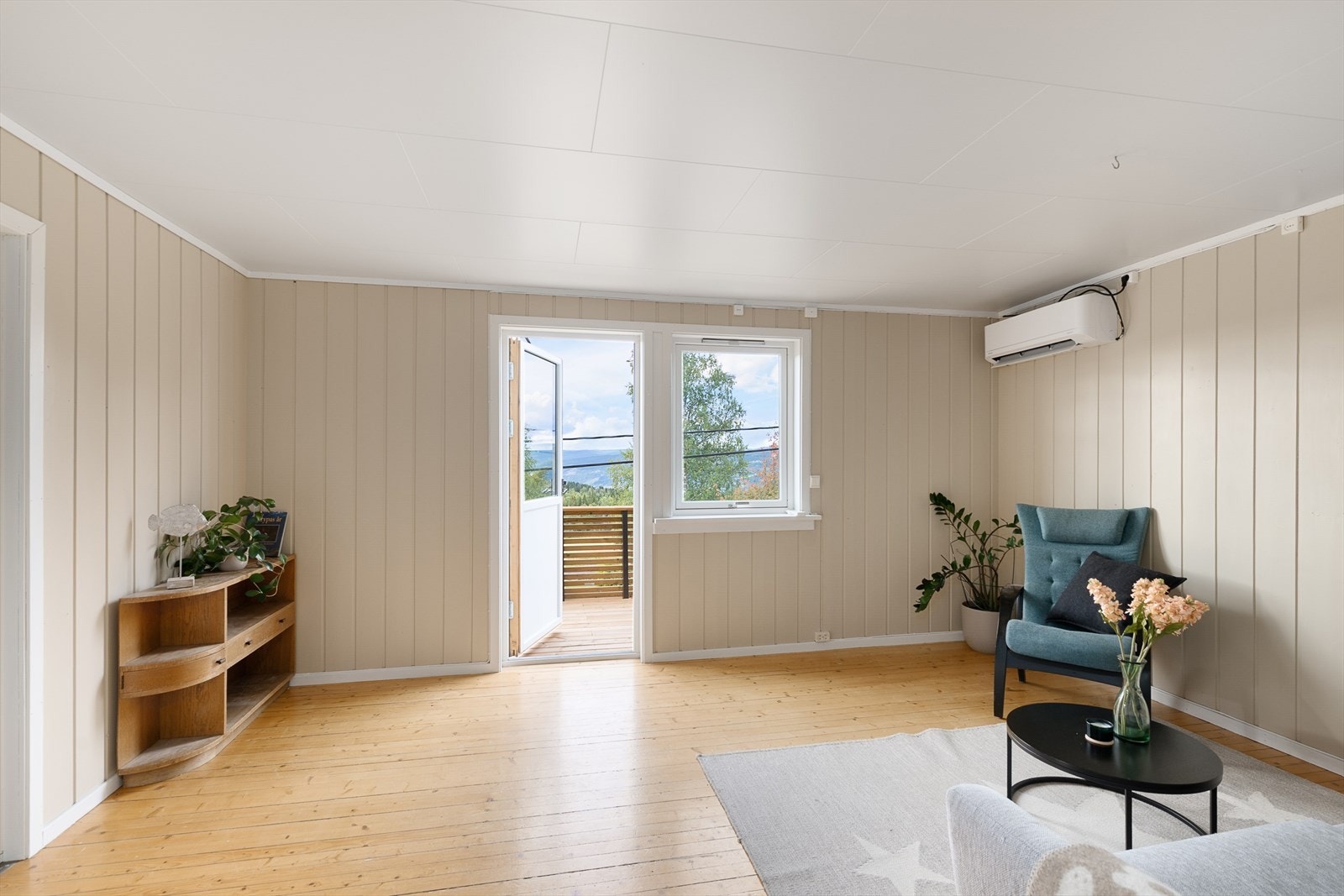 Fra stuen er det direkte utgang balkongen. Galleribilde