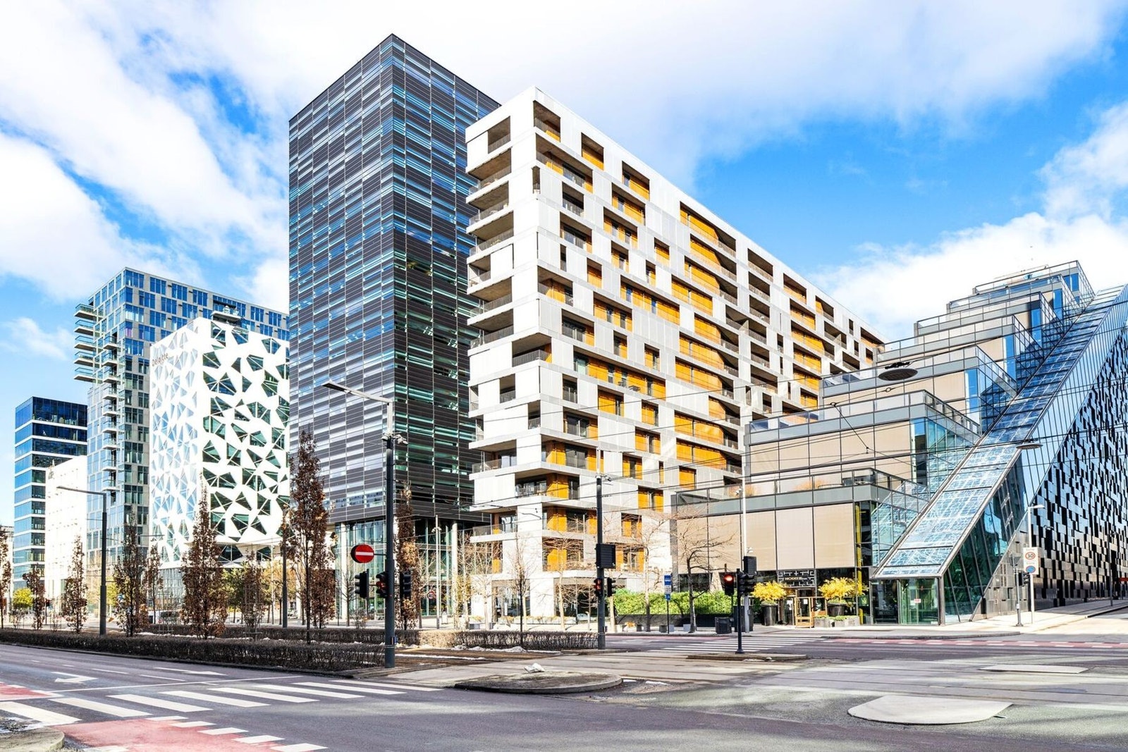 Det er kort vei fra boligen til Barcode og resten av Oslo sentrum har å by på Galleribilde