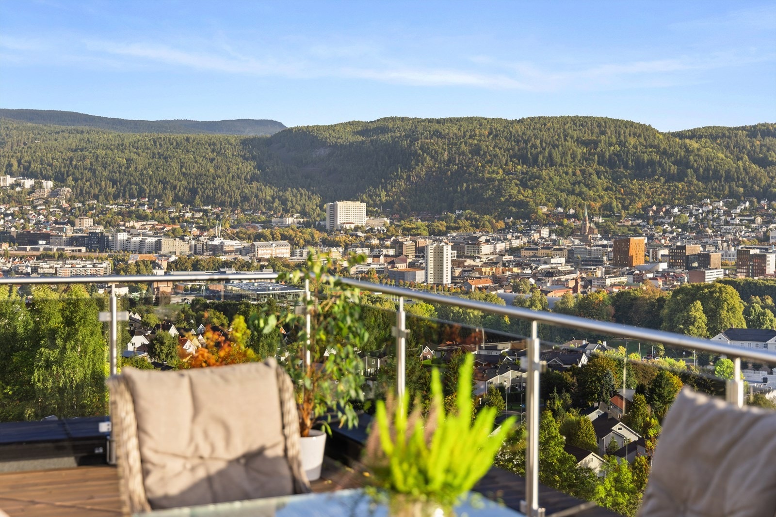 Utsikt over Drammen Galleribilde