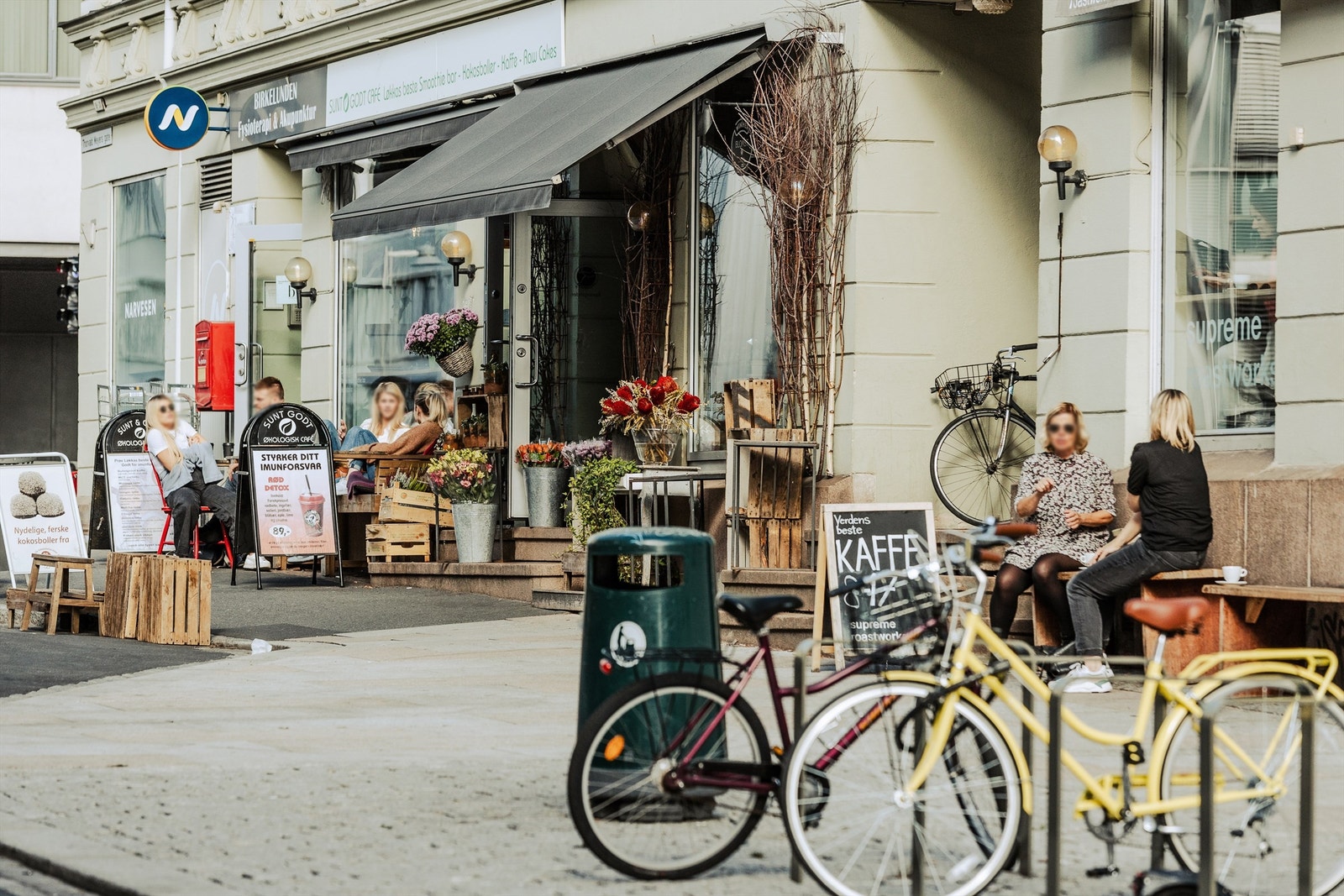 Grünerløkka byr på et rikt utvalg av uavhengige kafeer, restauranter og nisjebutikker. Galleribilde
