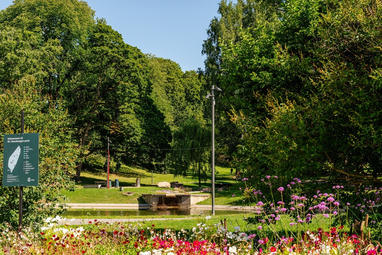 Populære St. Hanshaug park er kun noen få minutters gangavstand fra boligen. Galleribilde