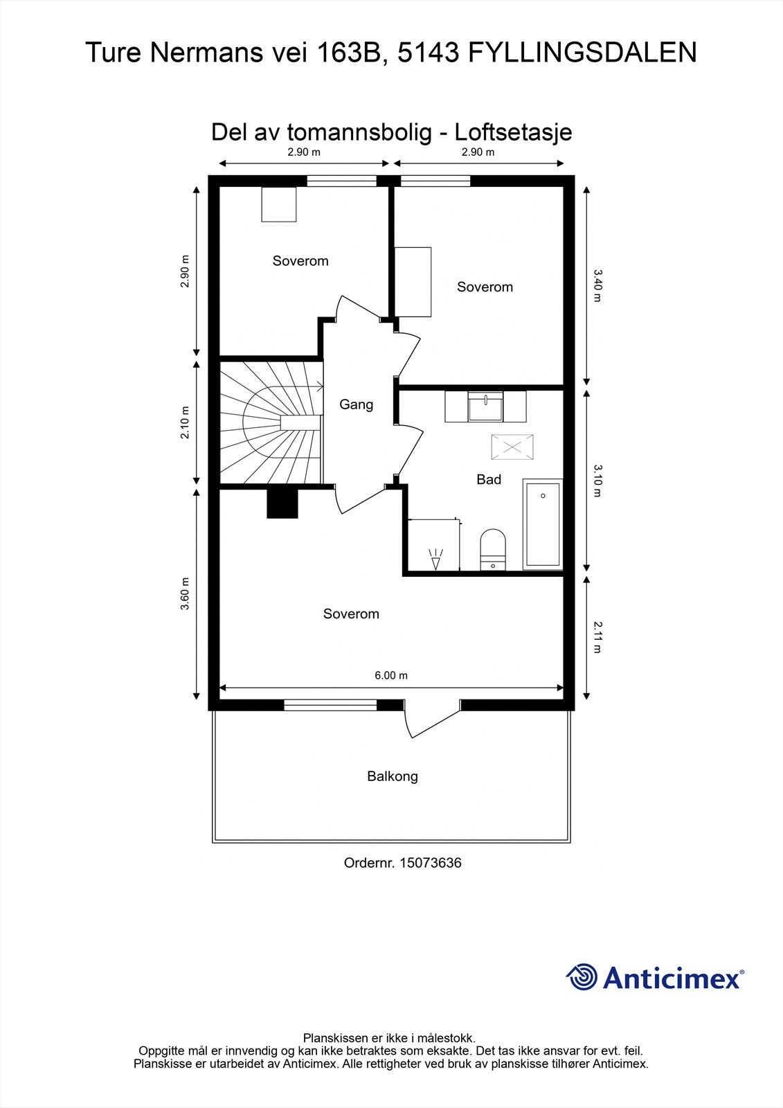 - Plantegning loftsetasje - Galleribilde