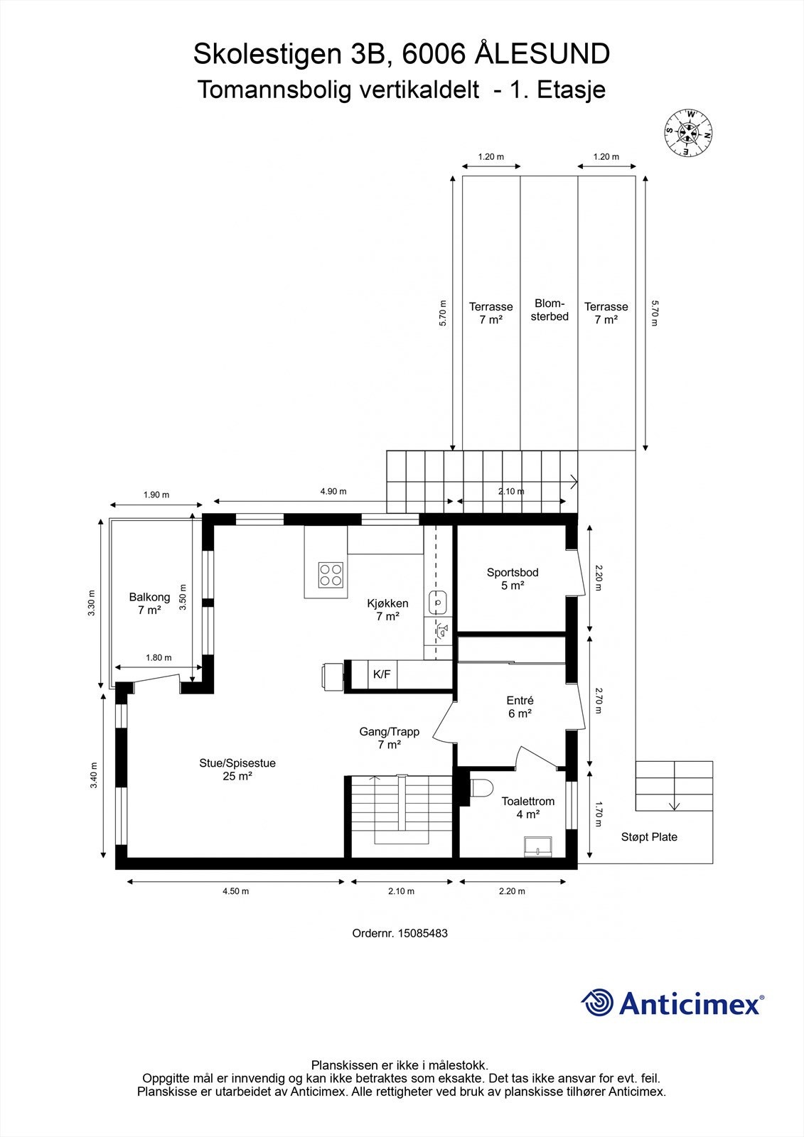Plantegning 1.etasje Galleribilde