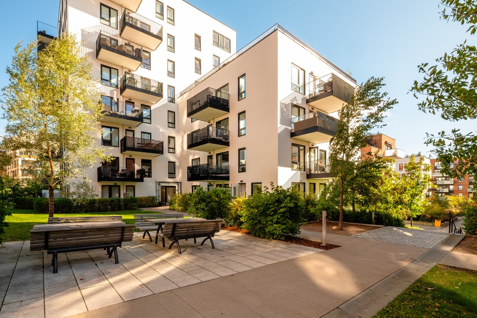 Krydderhagen har blitt en fantastisk grønn og moderne hageby, med hyggelige tun og store grønne fellesarealer. Galleribilde