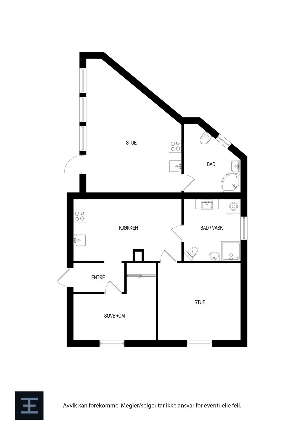 Planskisse - Kjeller. Galleribilde