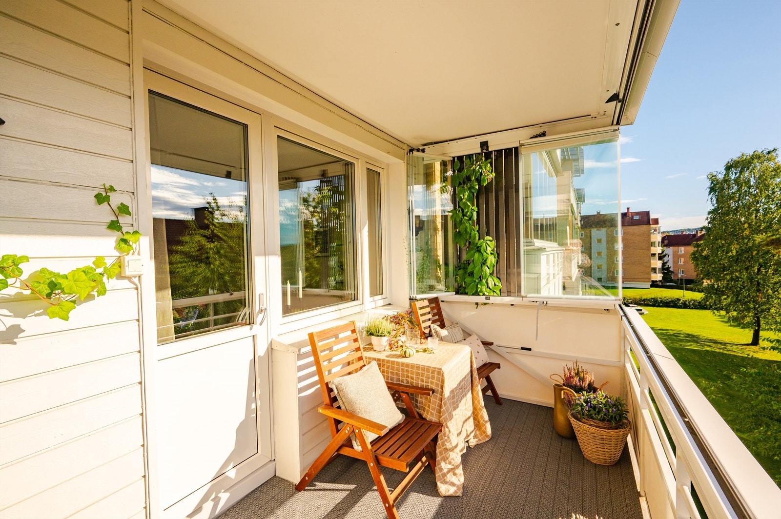 Her kan varme sommerdager nytes i eget hjem. Galleribilde