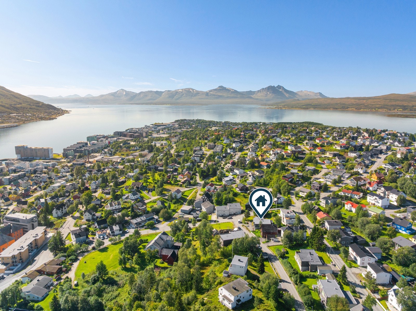 Nydelig utsikt mot Balsfjorden.