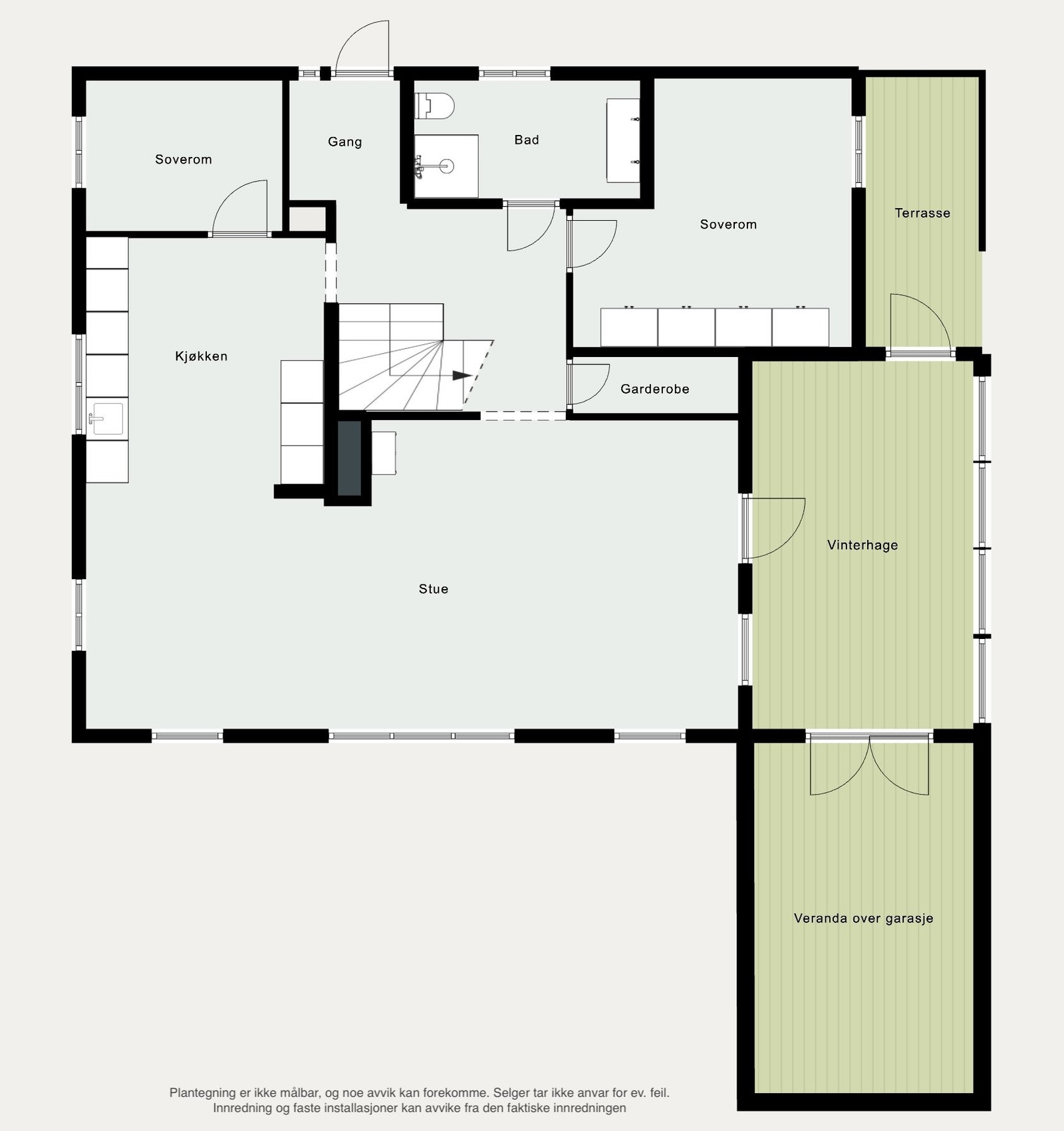 Plantegning 1.etasje Galleribilde