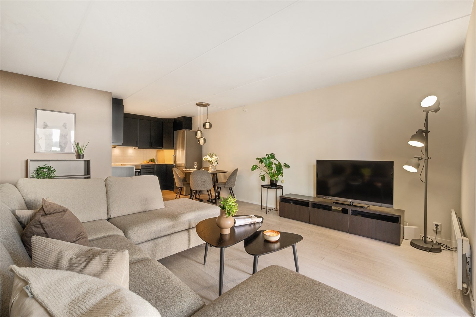 - Stue/kjøkken måler 28m² - Galleribilde