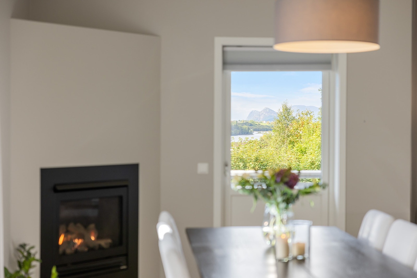 Flott utsikt fra spisestuen vestover Galleribilde