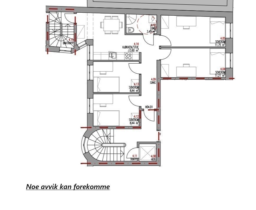 Plantegning - Noe avvik kan forekomme Galleribilde