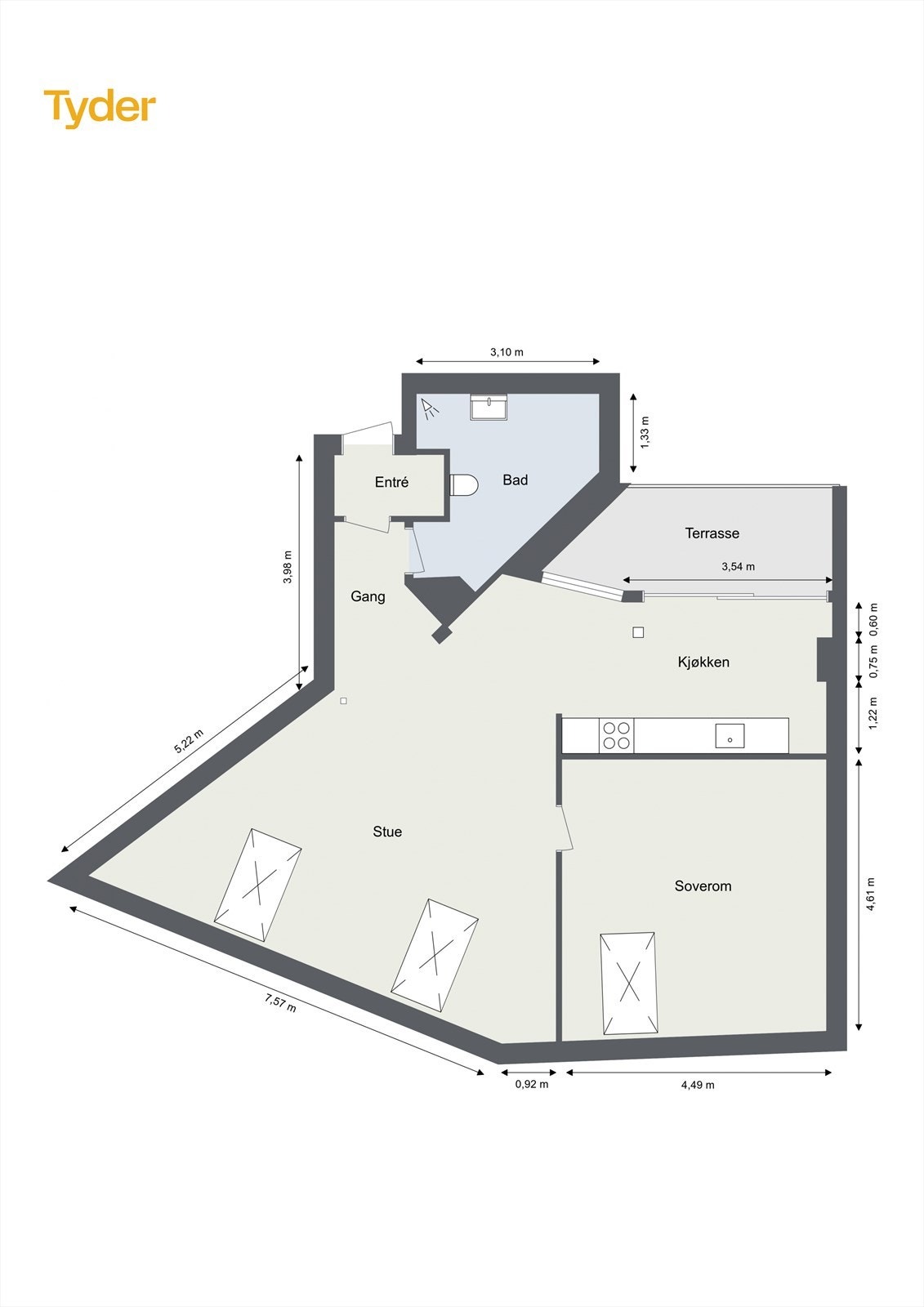 Plantegning. Galleribilde