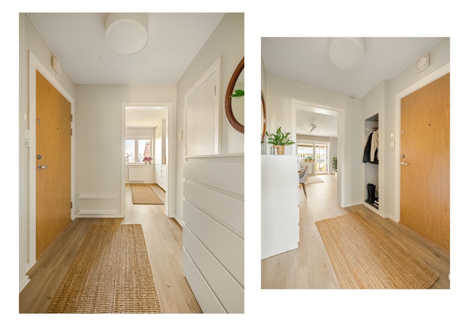 Velkommen inn! Det er lagring til yttertøy, sko og småting i kott og kommode. Ellers disponerer leiligheten to boder med hele 10 kvm gulvareal. Galleribilde