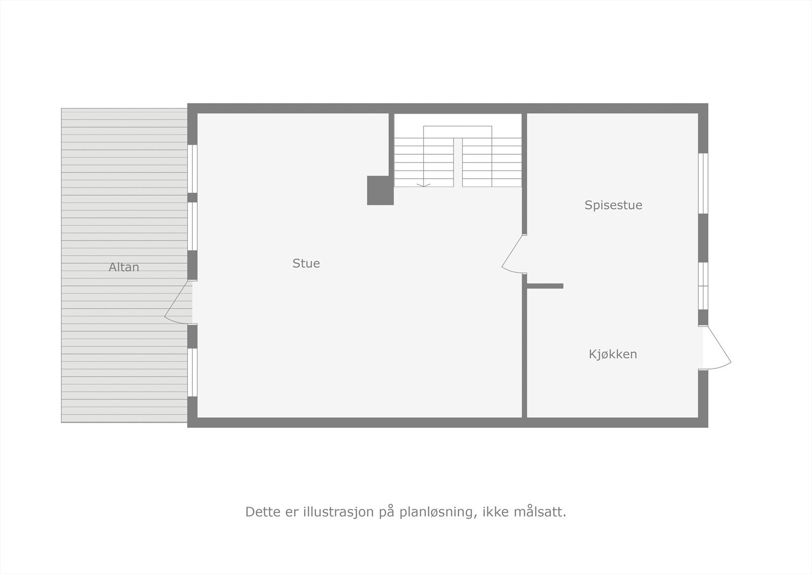 Boligen går over 3 plan med et totalt internt bruksareal (BRA-i) på 132 m². Andre etasje er målt til 55 m² BRA-i. Galleribilde