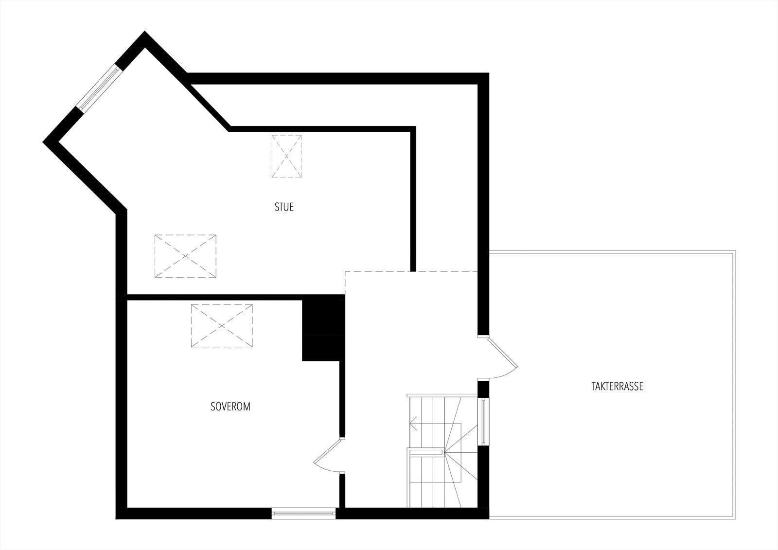 Plantegning loft Galleribilde