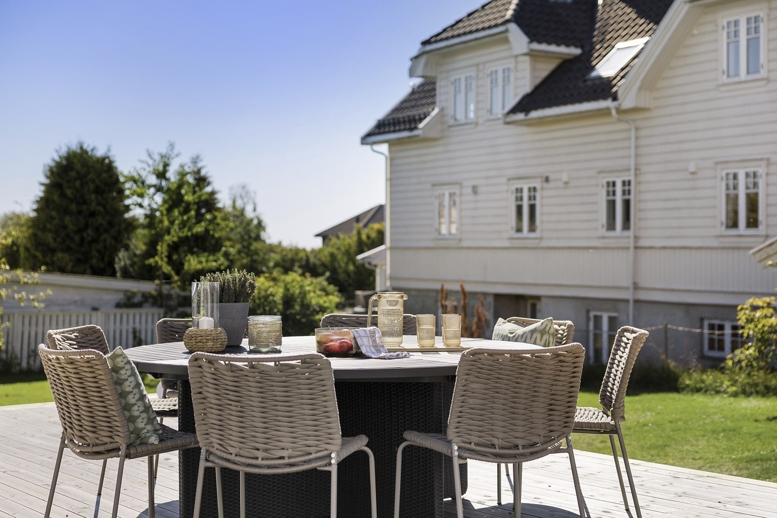 Her kan man nyte de lange sommerdagene. Galleribilde