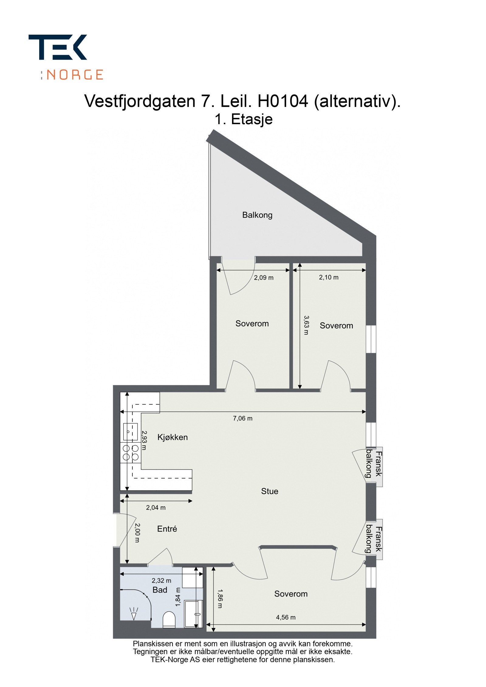 Alternativ plantegning 1. Etasje Galleribilde