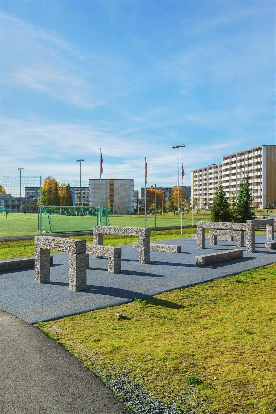 Uteområde. Galleribilde