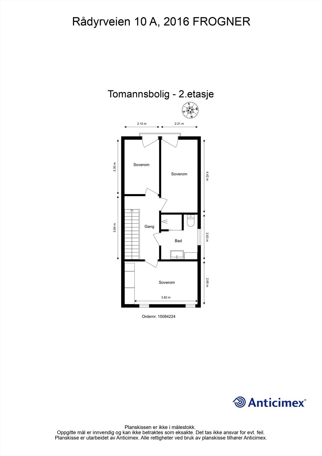Plantegning 2. etasje Galleribilde