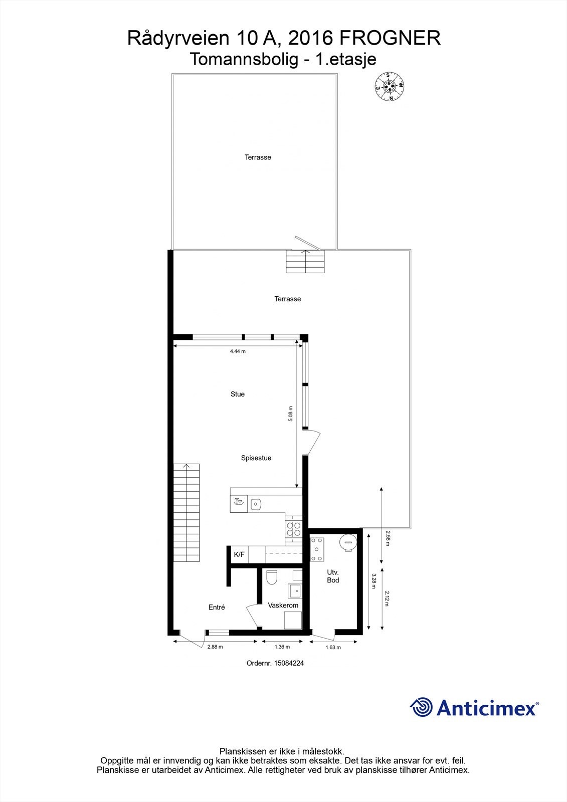 Plantegning 1. etasje Galleribilde