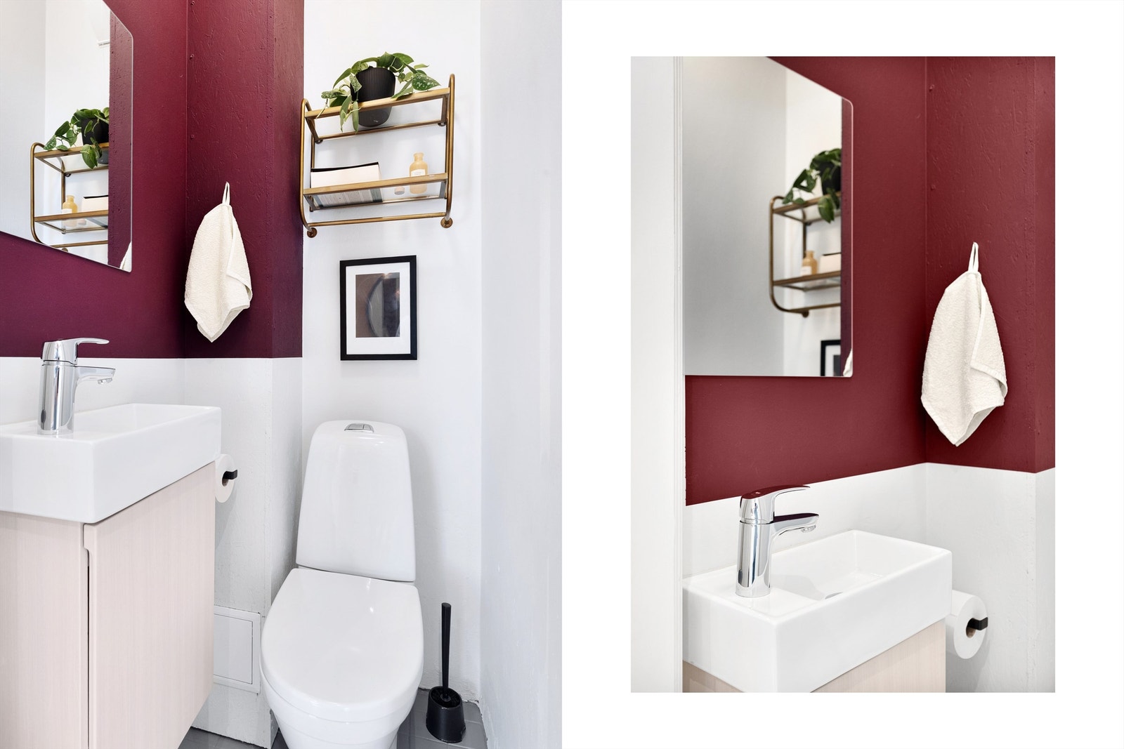 Eget toalettrom ligger praktisk til ved siden av badet. Rommet er innredet med toalett, servant og servantskap. Galleribilde