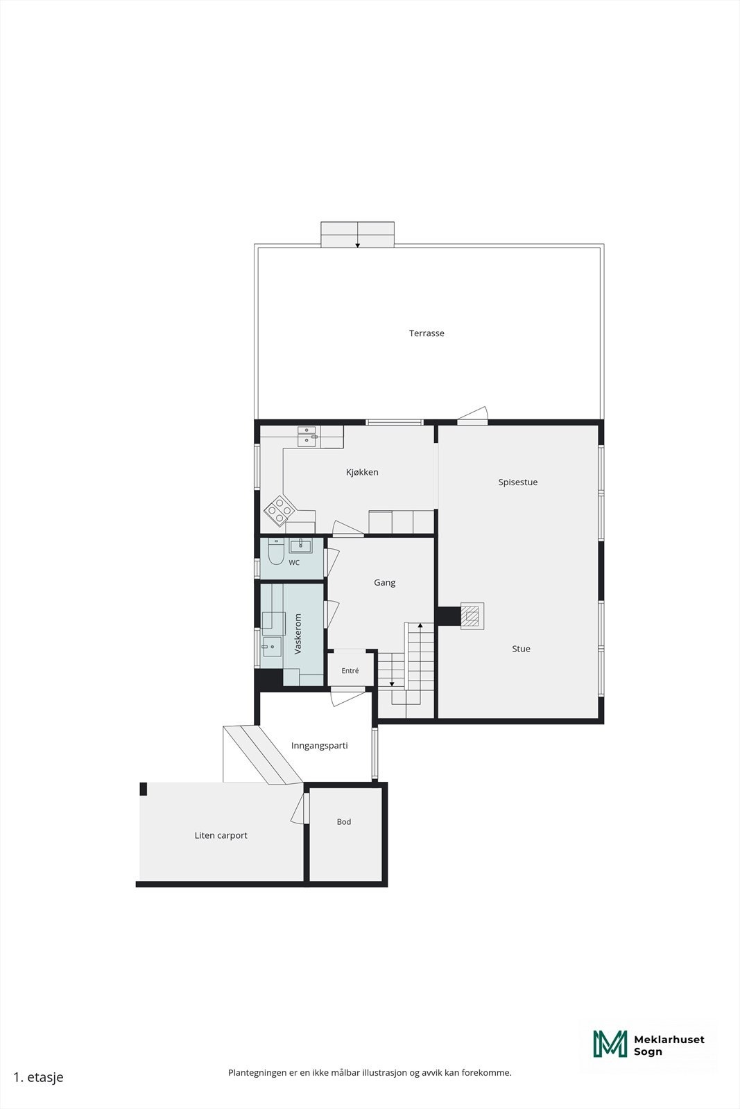 Planteikning 2D 1.etg. Galleribilde
