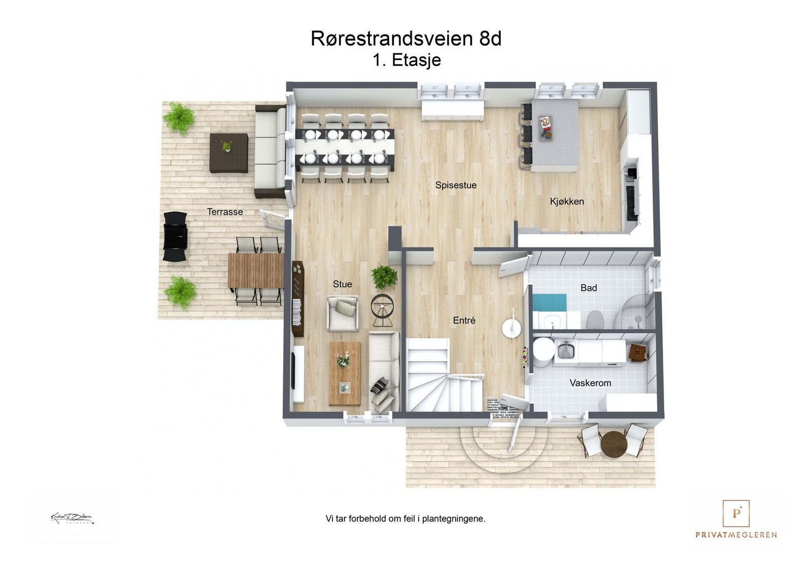 Plantegning 1. etasje Galleribilde