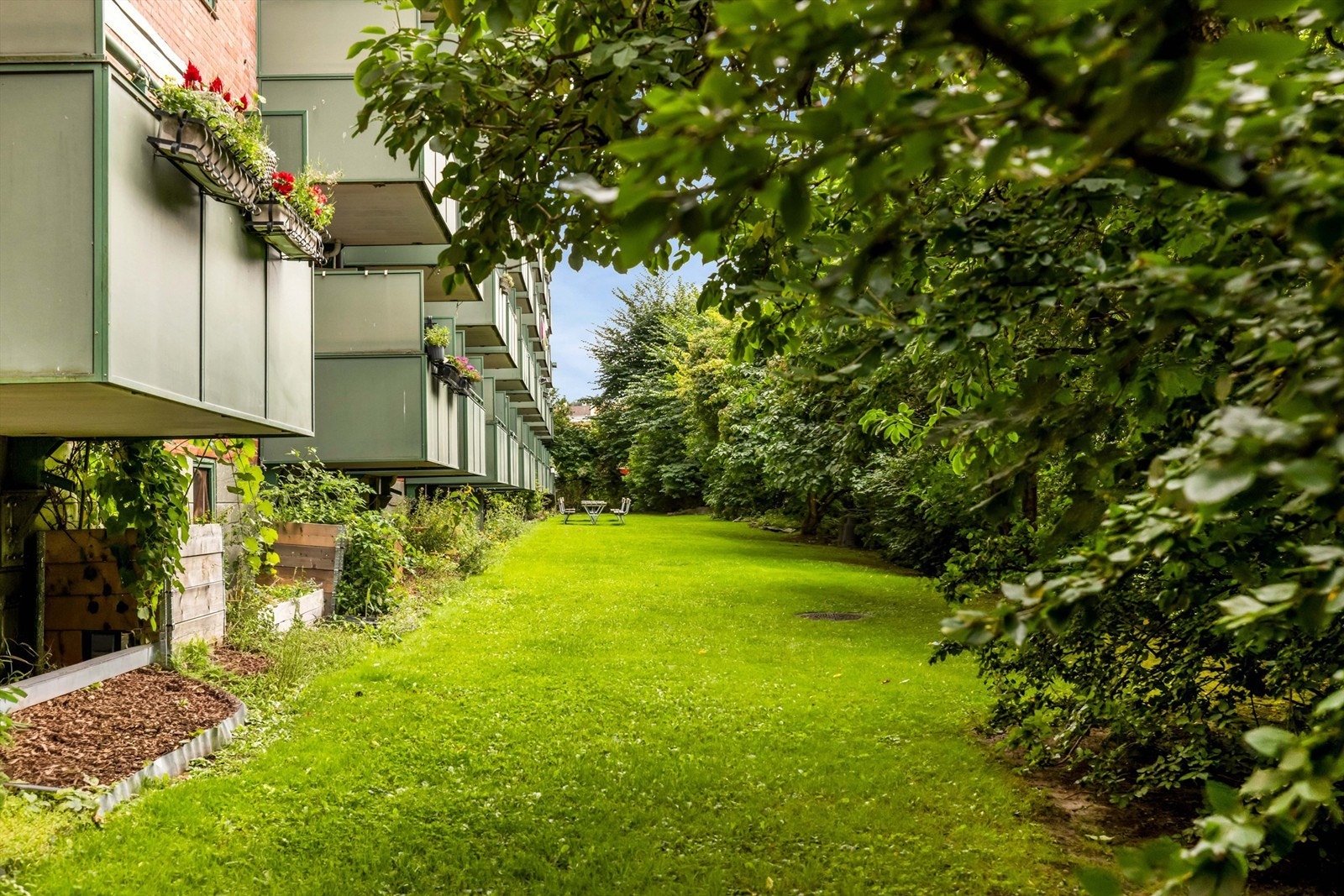 Rolig og attraktivt område. Hyggelig bakgård. Galleribilde